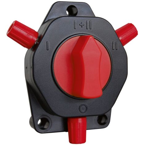 1 - Interrupteur Isolateur - Disjoncteur De Clôture - Pour Système Électrique Et Secteur - Noir - Montage Fixations Incluses