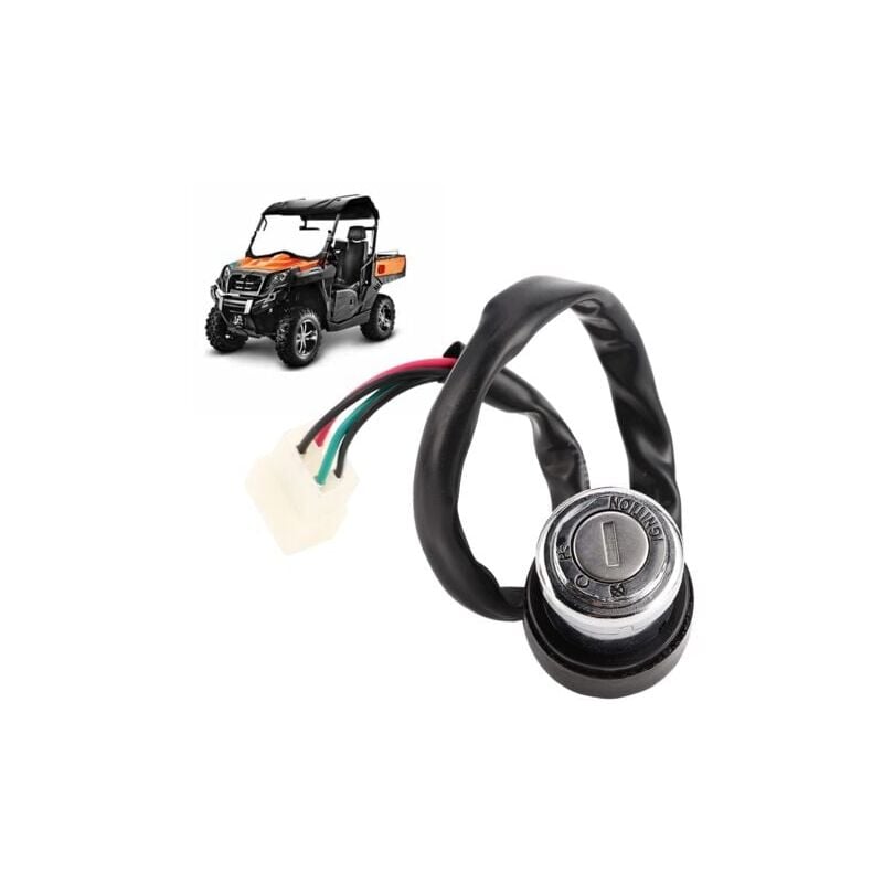 SNQ - 1 Jeu 7000-011000, 9010-010000 Clé de Contacteur D'allumage pour CFmoto CF188 CF500 CF600 500cc 600cc, pour CFmoto X5 X6 800cc Ignition Switch