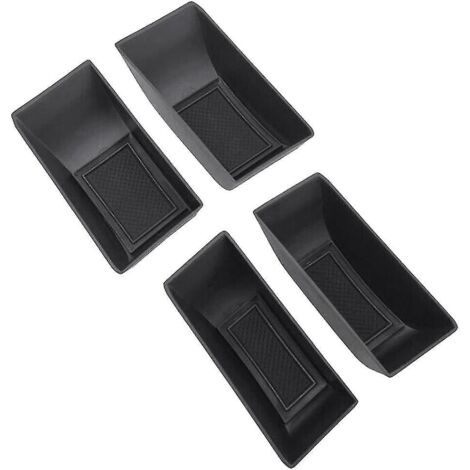 1 jeu de boîte de rangement pour accoudoir de porte intérieure de voiture, couvercle de poignée de porte avant pour Yuan Plus Atto 3 2022--