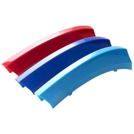 1 jeu de calandre avant tricolore pour BMW (comme illustré)