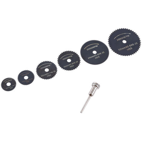 1 jeu de mini lames de scie circulaire HSS disque de coupe outils électriques pour bois plastique aluminium