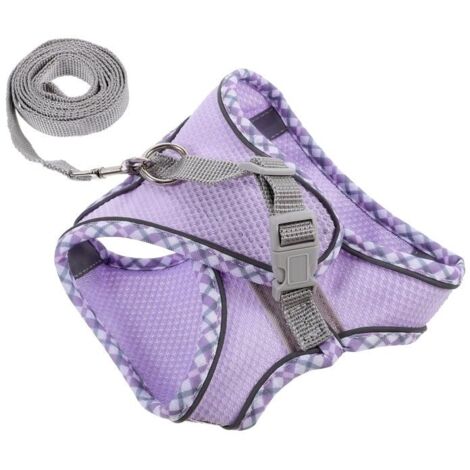 1 jeu de Pet Harnais Laisse de Chien Harnais Petit Animal de compagnie Harnais Décoratifs Animaux de compagnie en Laisse (S)