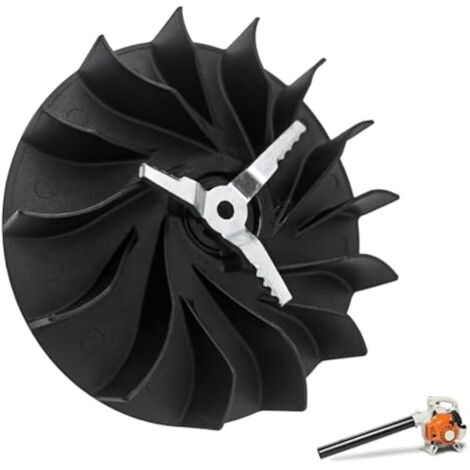 1 jeu de roues de ventilateur (4241-704-3405) et lame de déchiqueteuse (4229-768-0300) pour souffleurs de feuilles STIHL BG56, BG86, SH56, SH86