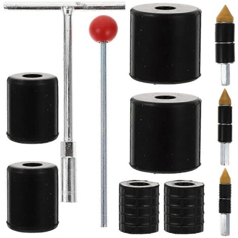 1 jeu d'outils de plomberie : clé, clé à tuyau, outil pour bouchon d'eau, outils de plomberie