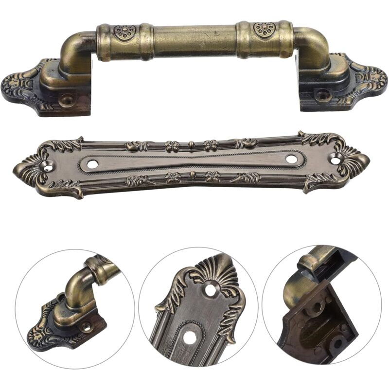 1 Jeu Poignée De Porte Bouchon Industriel Clé Double Cloche Bouton De Porte Moderne Mat Poignées De Porte De Passage Filtrer Nobs Garage Verrouillage