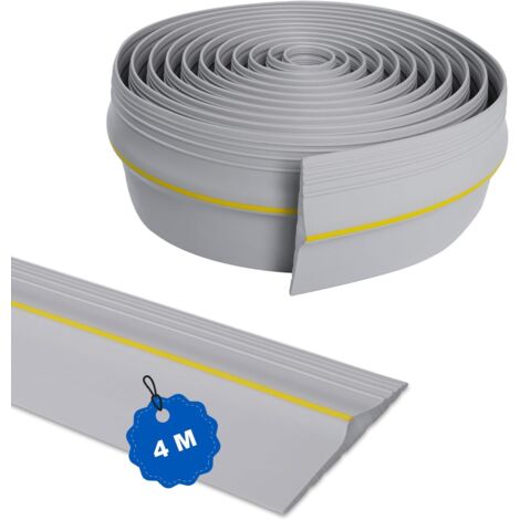 1 Joint d'étanchéité pour seuil de porte de garage, 4M, caoutchouc flexible, étanche à la pluie, isolation thermique, pour garage résidentiel