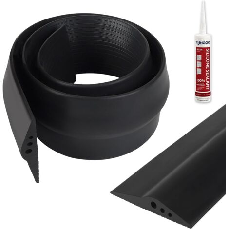 1 Joint Seuil Porte De Garage, 1,5 M, Caoutchouc EPDM, Adhésif Inclus, Pour Garages Et Entrepôts
