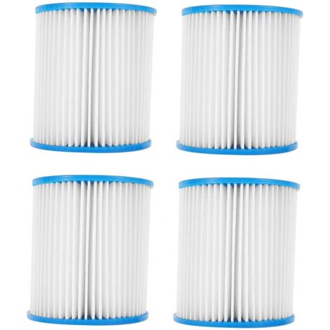1 juego de accesorios para filtro de piscina, bomba de filtro de repuesto para piscina, bomba de agua para piscina, filtro de limpieza para piscina, bomba de filtro de plástico azul de 4 piezas
