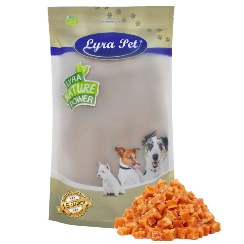 1 kg de cubes de poulet Lyra Pet au poisson 1 kg de cubes de poulet Lyra Pet au poisson