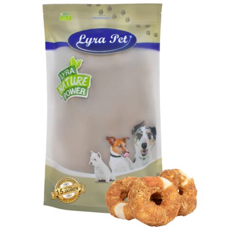 1 kg Lyra Pet® Kauringe mit Hühnerbruststreifen