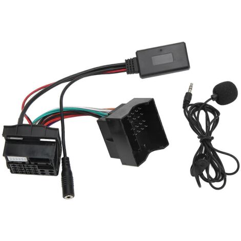 1. Kit Bluetooth 5.0 Auto, Kit Mains-Libres Microphone Filaire Sans Fil pour Citroën C2 C3 C4 (Remplacement)