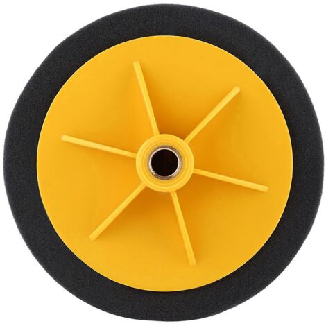 1. Kit de polissage et lustrage pour voiture : disque éponge 15 cm (6 pouces) noir, jaune et rouge vin, outil pour polisseuse.