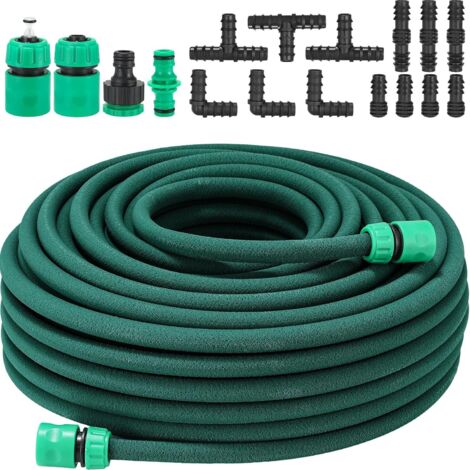1 Kit Tuyau D'arrosage 50M Micro-poreux, Flexible, Pour Jardin, Pelouse