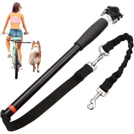 1 Laisse de vélo pour chien, réglable, avec entretoise et clé Allen, système amortisseur, mains libres, pour marche et course