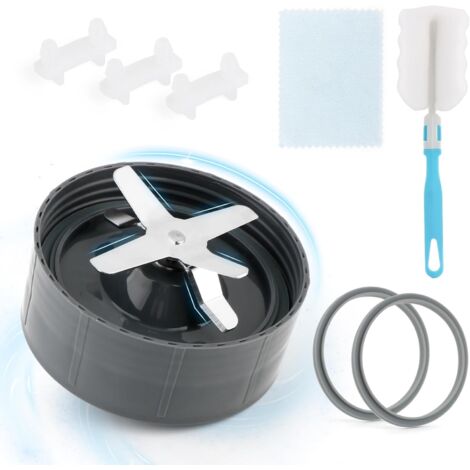 1 Lame Extraction,Acier Inoxydable,Joint Silicone,3 Amortisseurs,Brosse Nettoyage,Pour Nutribullet 600 900w