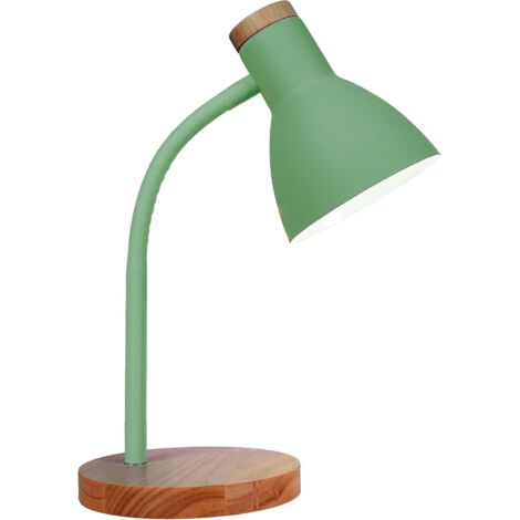 1 Lampe de bureau,Design en bois,Ampoule E-27,Bureau,Chambre