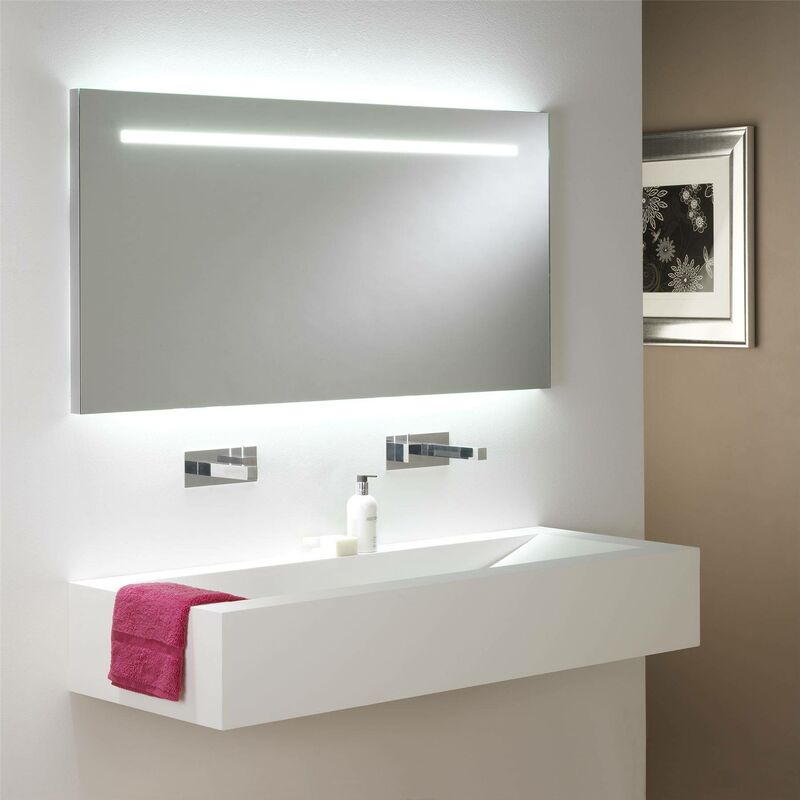 762 - led Indoor / Outdoor Recessed Rectangle Wall Light White, Brushed Chrome IP65