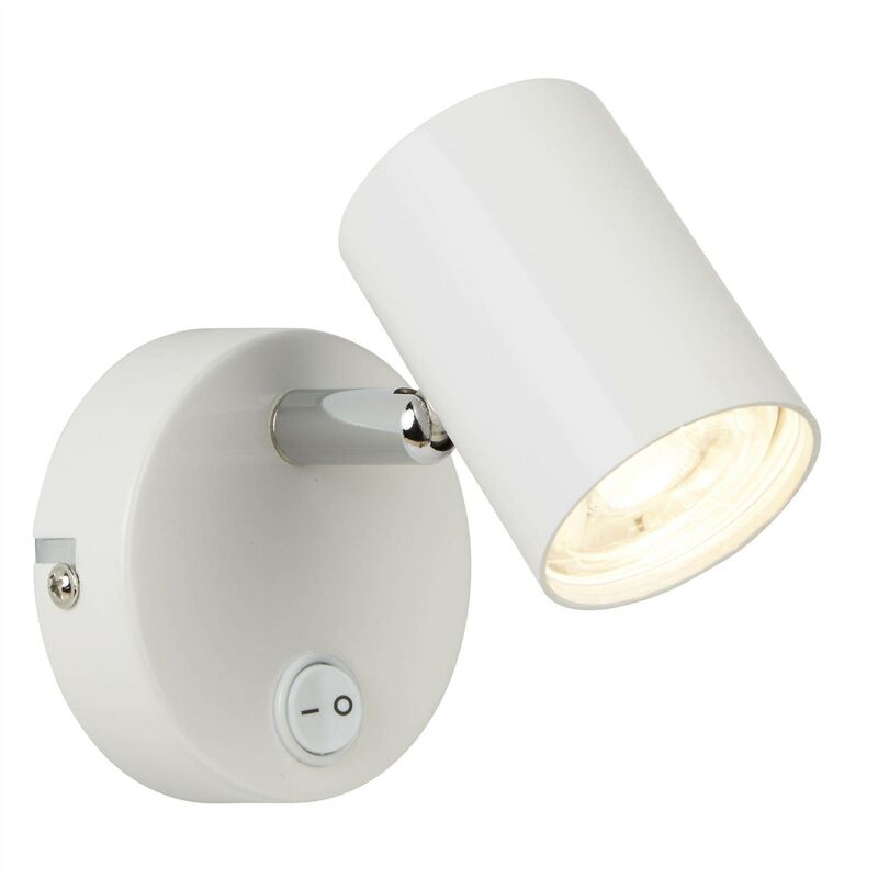 Rollo - Integrated led 1 Light Indoor Wall Light White - Searchlight