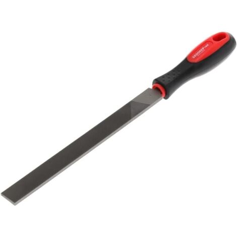 1 Lime plate, Acier spécial, Coupe 2, Poignée ergonomique, Pour bois et métal