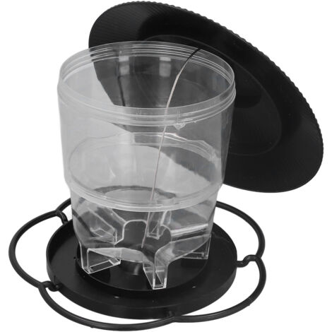 1-Liter-Vogelfutterspender – Tragbares Pavillon-Design aus transparentem ABS-Kunststoff, leicht zu befüllen und langlebig
