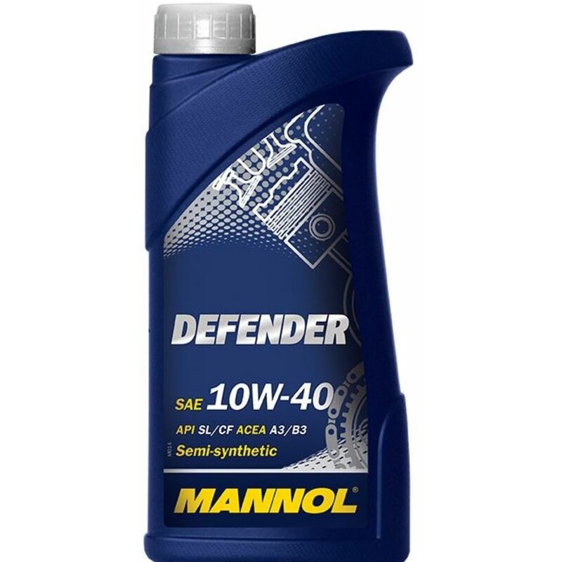 1 l mannol 10W40 Defender Huile Moteur sl/cf Partiellement Synthétique 1 litre