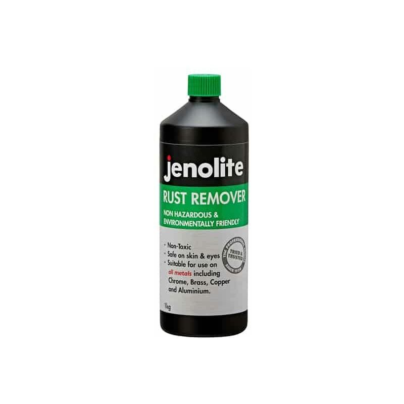 Jenolite - 1 Litre Non-Hazardous Tank Rust Remover - Iron, Steel, Chrome, Copper, Brass and Aluminium - Environmentally Friendly