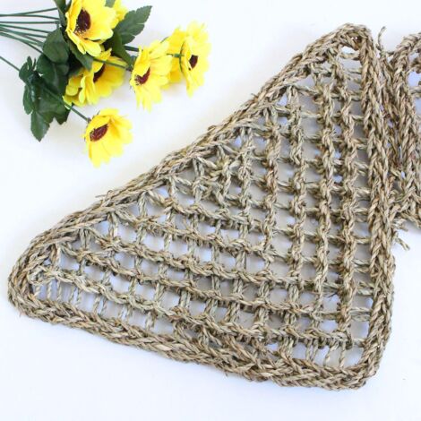 1 Lizard Chaise Longue,  Fibres De Jonc De Mer Naturelle Pour Anoles, Barbu Dragons, Geckos, Iguanes Et Ermite Crabe Rectangulaire 202028cm
