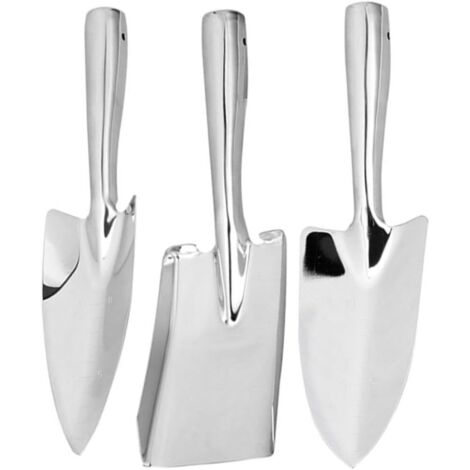1 Lot De 3 Pièces Ensemble De Pelle en Acier Inoxydable Outils Déracinement Râteau Pelle De Jardin en Acier Inoxydable Pelles à Main Portatives Pelles De Jardin