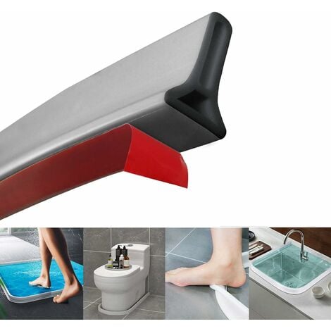 Barrière de Douche Silicone, 78inch/200cm Barriere Douche Pliable