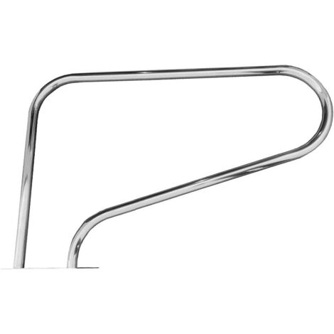 1 Main Courante Acier Inoxydable Montage Rapide 81cm Hauteur 58cm Pour Piscine Creusée
