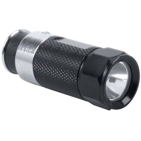 1 mini lampe de poche LED rechargeable pour allume-cigare de voiture