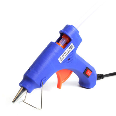 1 Mini pistola de pegamento caliente para pegamento transparente, ideal para bricolaje y reparaciones rápidas en el hogar y la oficina.