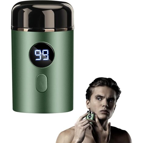 1 Mini Rasoir Électrique, Portable, Rechargeable USB, Lavable, Pour Homme, Voyage
