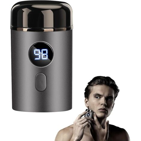 1 Mini Rasoir Électrique, Portable, Rechargeable USB, Lavable, Pour Homme, Voyage