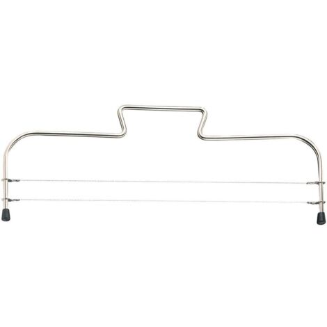 1 Morceau de Tortenbodenschneider acier Inoxydable, réglable en hauteur, Tortenschneider pour les Gâteaux ou Biskuitböden La parfaite Tartes pour chaque Occasion et de Célébration, 32cm, Argent