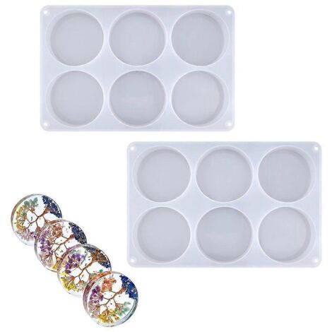 1. Moule en silicone résistant aux hautes températures pour sous-verres de cuisine, tapis de tasse, antidérapant et durable.
