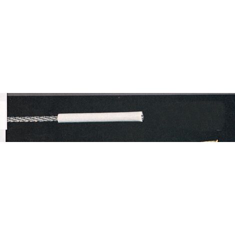 1 mt corde A linge Biancone pvc blanc galvanisA CA ble mA tallique de 5 mm