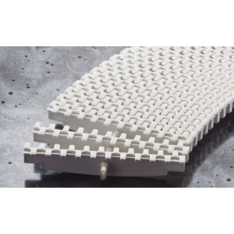 1 Mt Griglia Curvabile in Polipropilene Speciale Anti-UV per Canale di Sfioro Piscina - Serie DESIGN - Larghezza Mm 250 - Spessore Mm. 25 - Prezzo al Metro