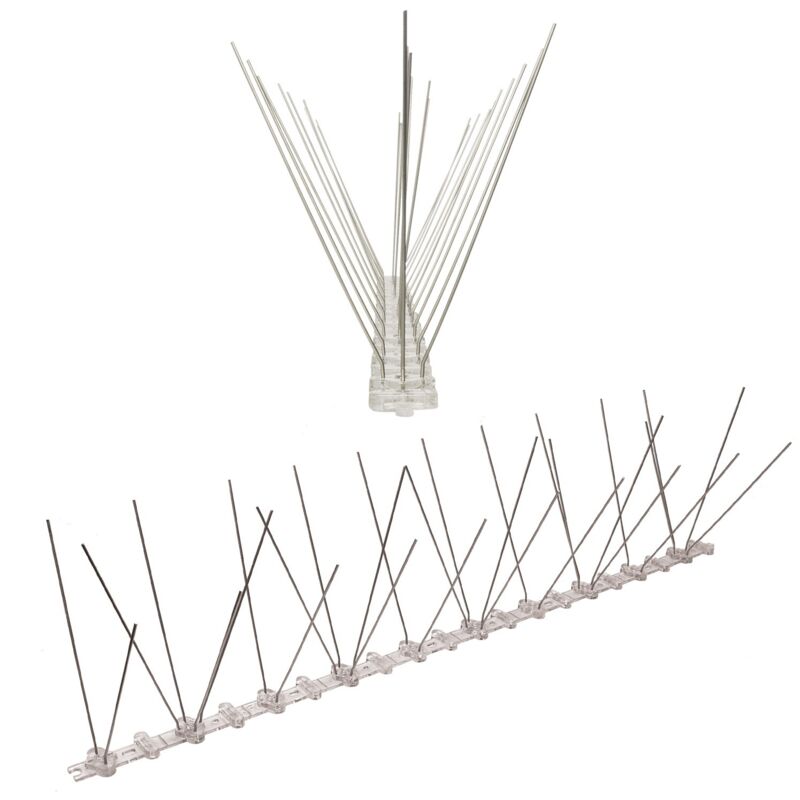 Pestsystems - 3 mètre (6 x 0,5 m) pics anti pigeons 3 rangées en polycarbonate - solution de qualité pour contrôle des oiseaux