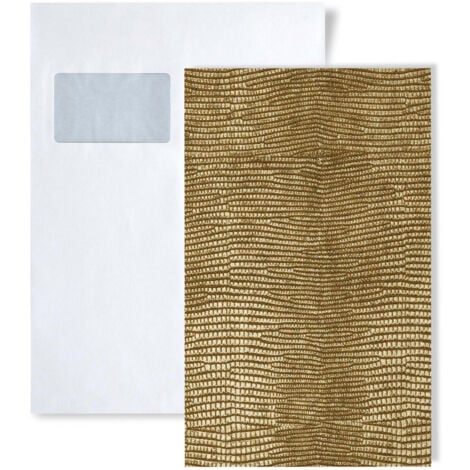 1 MUSTERSTÜCK S-13478 WallFace LEGUAN GOLD Leather Collection Dekorpaneel MUSTER in ca. DIN A5 Größe