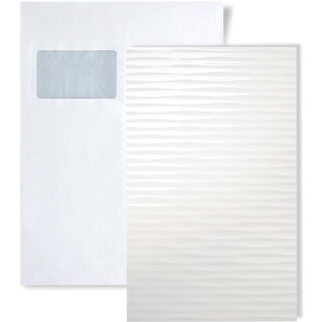 1 MUSTERSTÜCK S-15764 WallFace MOTION TWO WHITE Acrylic Collection Dekorpaneel MUSTER in ca. DIN A5 Größe