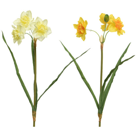1 NARCISO ARTIFICIALE COLORE ASSORTITO 40CM