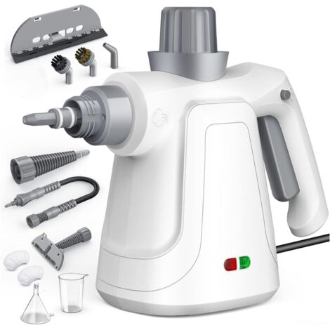 1 Nettoyeur Vapeur, 1050w, Réservoir 400ml, 3.2bar, Pour Cuisine, Voiture, Canapé