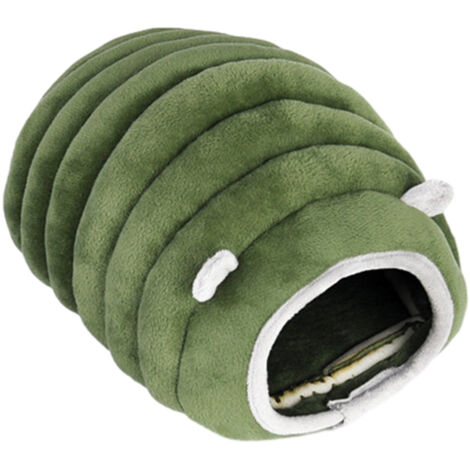 1 nid en coton vert pour animaux de compagnie, coupe-vent, chaud et confortable, nid de mouton hérisson, sac mongol semi-fermé