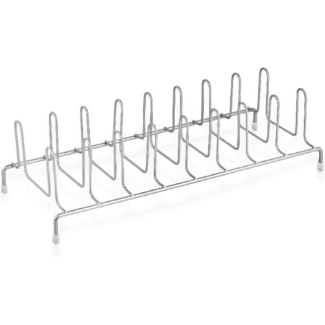 1 Organisateur De Couvercles Et Assiettes, Support Métal Compact 33,5x9x13,5 Cm Pour Placard Et Plan De Travail