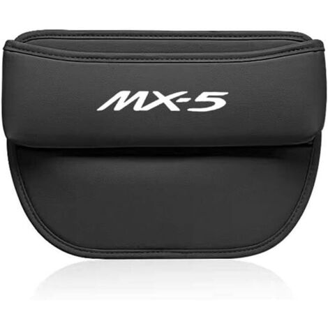 1 organisateur de siège, compatible mazda mx-5 miata na nb nc nd 1990-2023, accessoire rangement intérieur voiture, noir