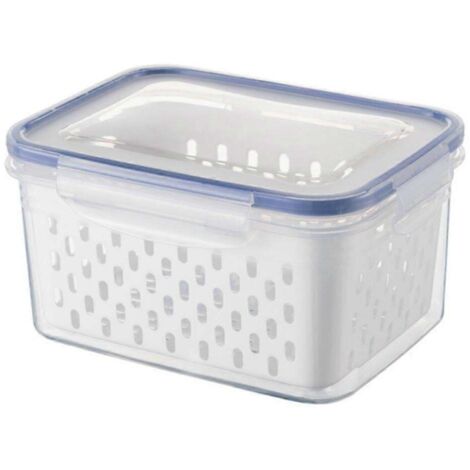 1 ou 3 boîtes de conservation pour fruits et légumes avec couvercle, passoire, bacs de rangement pour réfrigérateur.