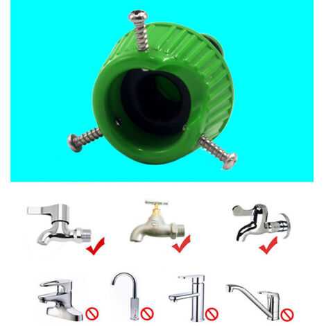 1 outil adaptateur de raccord de tuyau d'arrosage pour rinçage d'eau de cuisine et de jardin