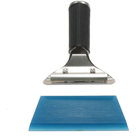 1. Outil de pose de film pour fenêtre, raclette bleue avec manche pour film auto.