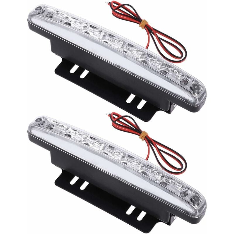 1 Paar 12V wasserdichte Hochleistungs-LED-Leuchten 8 led drl Daylight Car Light (weißes Licht) | 06135791781341 1 Paar 12V wasserdichte Hochleistungs-LED-Leuchten 8 led drl Daylight Car Light (weißes Licht) | 06135791781341